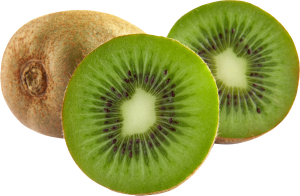 Green cutted kiwi PNG image-4034